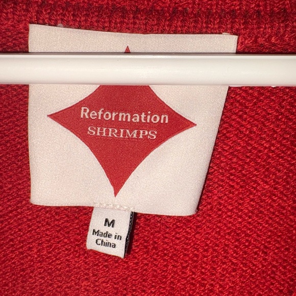 Shrimps x Reformation Clover Sweater Vest – NWT (Size M) in Sundried Tomato - Picture 7 of 12